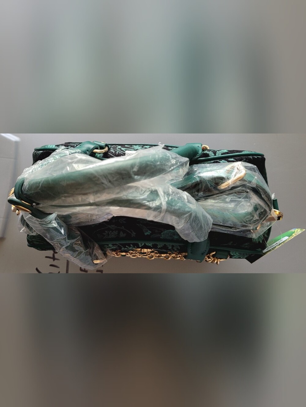 Wicked Oz Green Floral Handbag with Bag Chain - BoxLunch Exclusive - Picture 3 of 9
